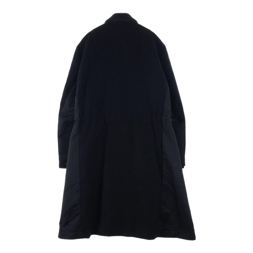Sacai(サカイ) 23AW WOOL MELTON COAT ウールコート ブラック 23-03114M