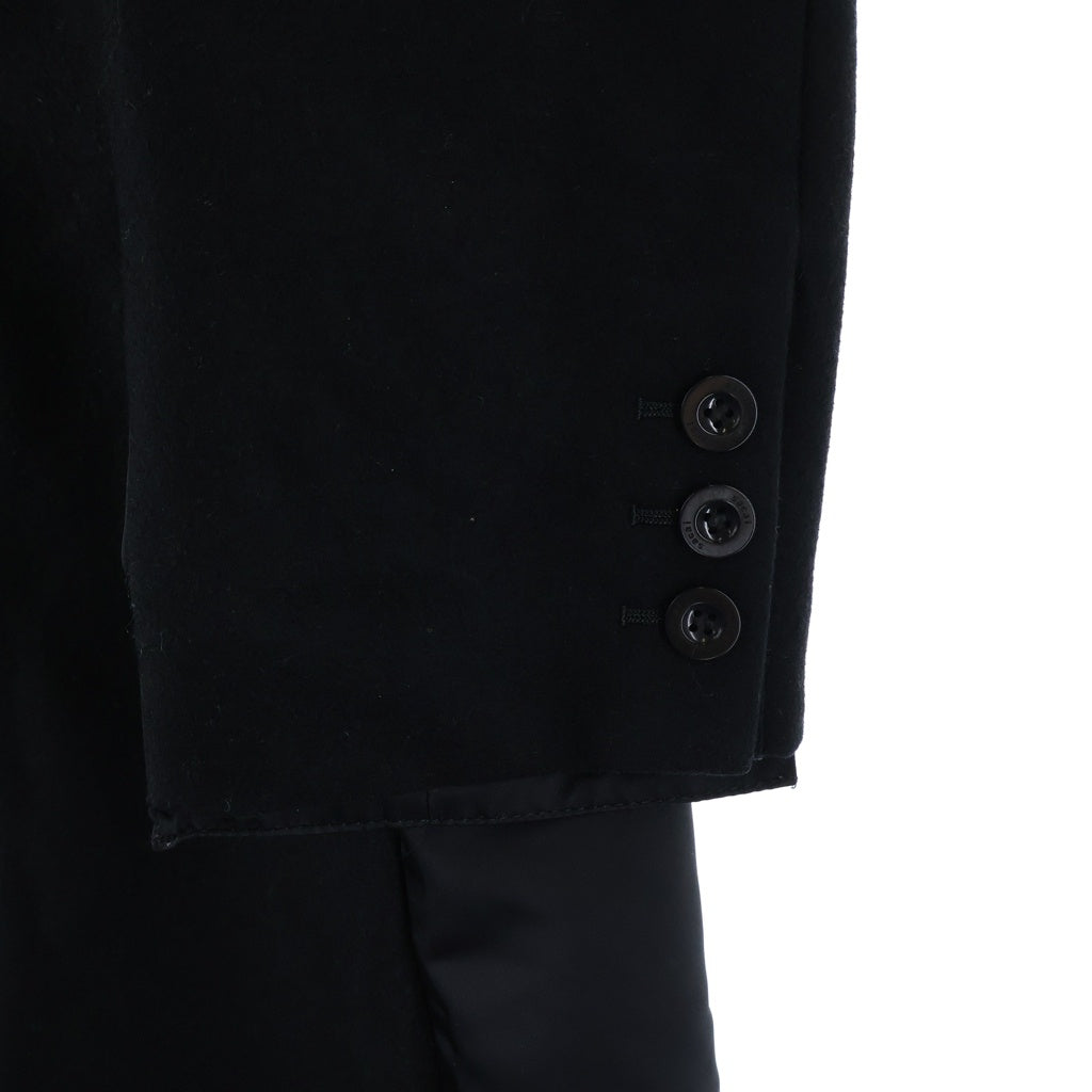 Sacai(サカイ) 23AW WOOL MELTON COAT ウールコート ブラック 23-03114M