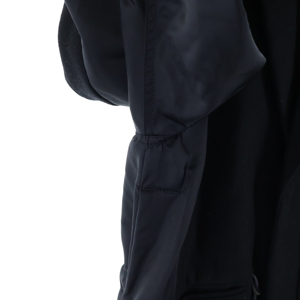 Sacai(サカイ) 23AW WOOL MELTON COAT ウールコート ブラック 23-03114M