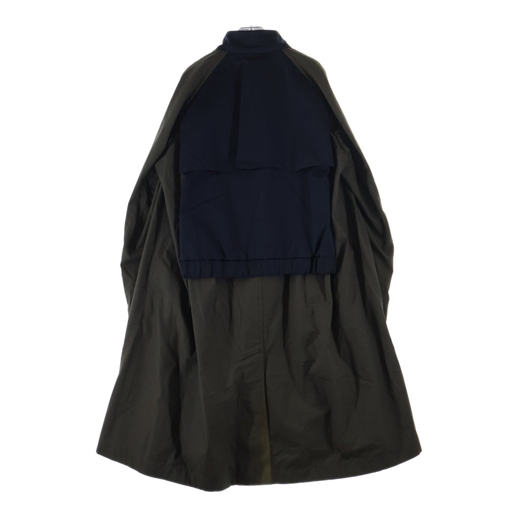 Sacai(サカイ) 25AW COTTON GABARDINE COAT コットン ギャバジン 変形 コート カーキ 25-03602M