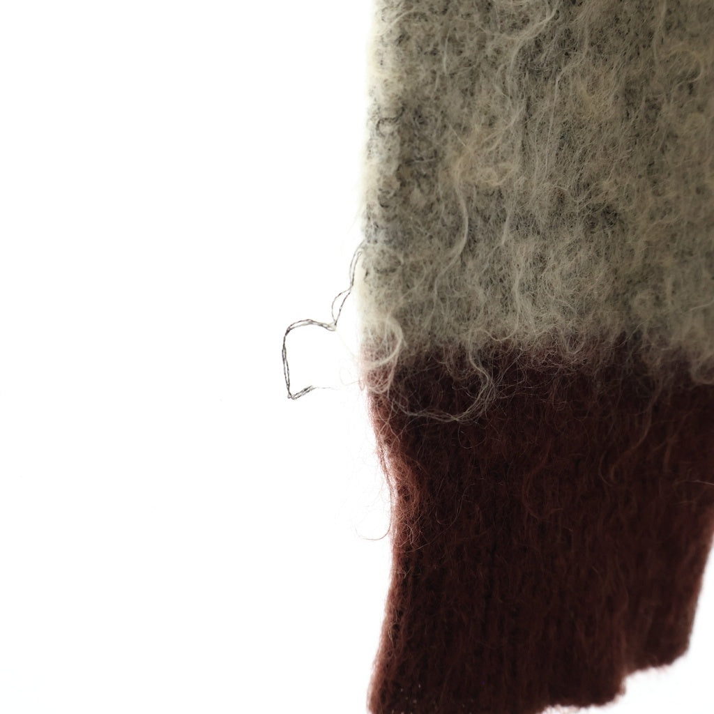 YOAK(ヨーク) MOHAIR BORDER CREWNECK SWEATER モヘア ボーダー クルーネック セーター マルチカラー YK23FW0572S