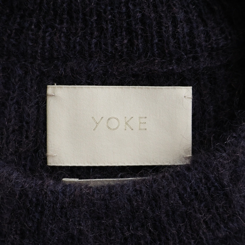 YOAK(ヨーク) MOHAIR BORDER CREWNECK SWEATER モヘア ボーダー クルーネック セーター マルチカラー YK23FW0572S