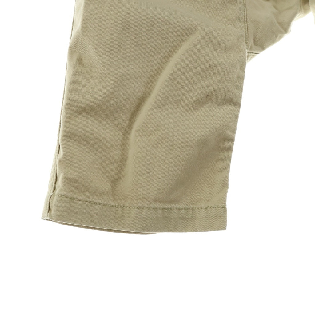 GANRYU(ガンリュウ) ASYMMETRIC SAROUEL PANTS アシンメトリーサルエルパンツ クロップドサルエルパンツ ベージュ EL-P003