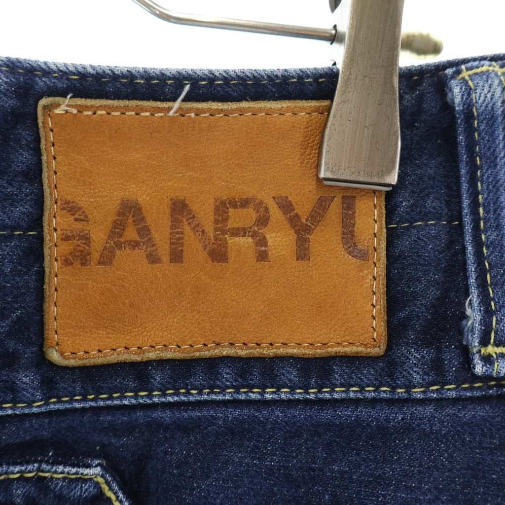 GANRYU(ガンリュウ) 13AW SAROUEL DENIM PANTS サルエルクロップドデニムパンツ インディゴ EL-P007