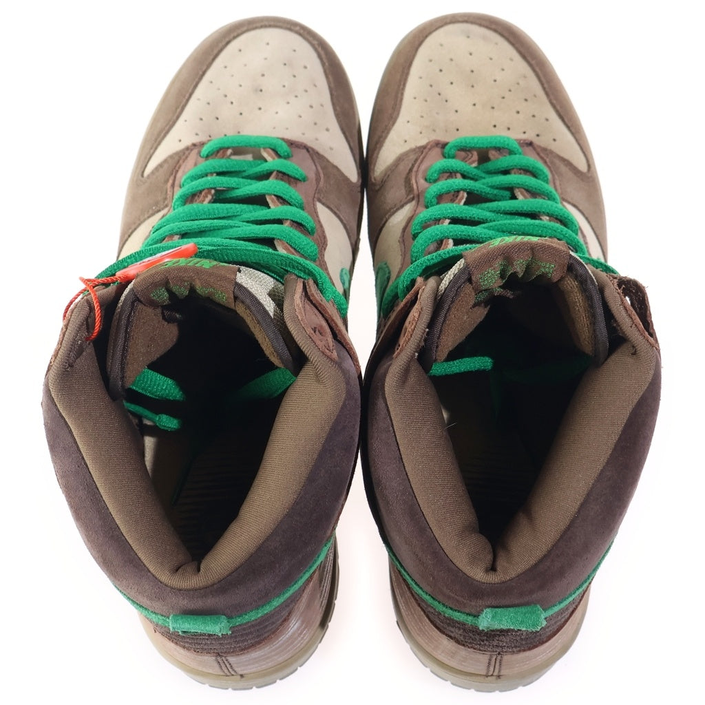 NIKE(ナイキ) SB DUNK HIGH PREMIUM Wood Deck ダンクハイプレミアム ウッド デッキ US10.5/28.5cm ベージュ/ブラウン 313171-231