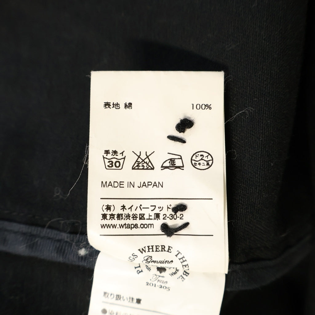 WTAPS(ダブルタップス) SHOP COAT REVOLUTIONARY WARFARE レボリューショナリー ウォーフェア ショップコート ブラック