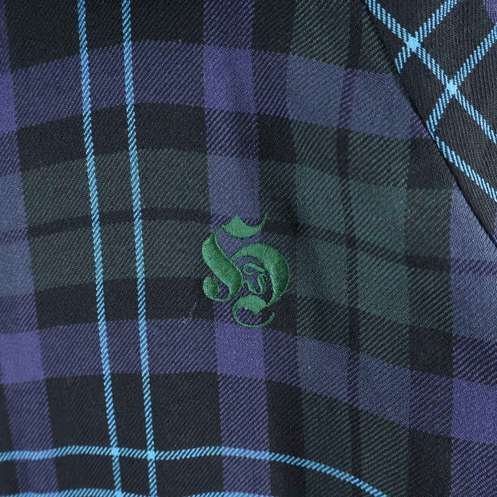 A BATHING APE(アベイシングエイプ) 90S TARTAN CHECK JACKET タータンチェック ジャケット ブラック