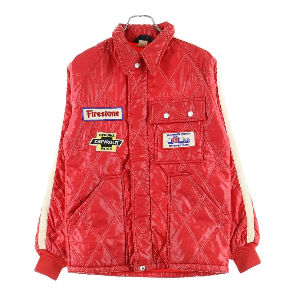 VINTAGE(ヴィンテージ) 60S SWINGSTER FIRESTONE NYLON RACING JACKET ナイロン レーシング キルティング ジャケット レッド