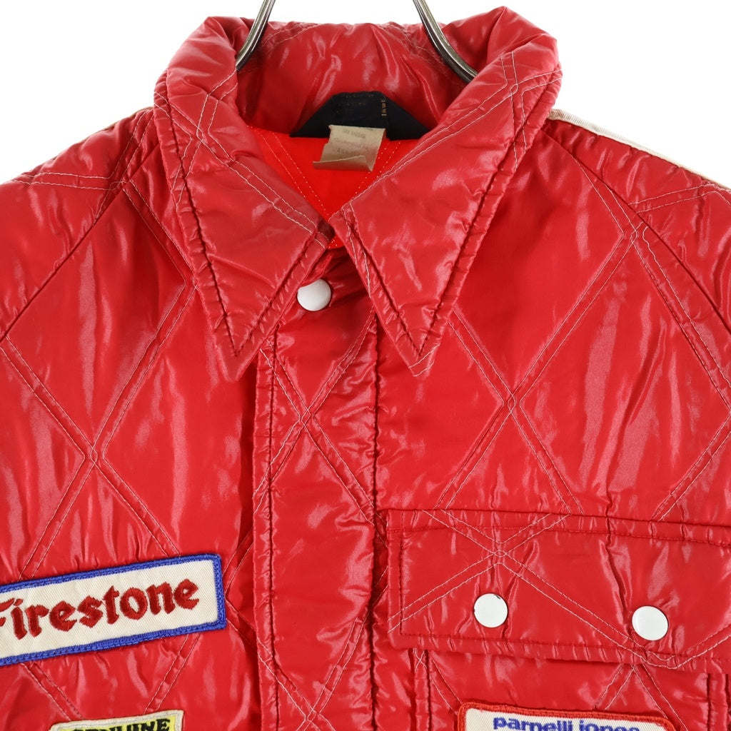 VINTAGE(ヴィンテージ) 60S SWINGSTER FIRESTONE NYLON RACING JACKET ナイロン レーシング キルティング ジャケット レッド