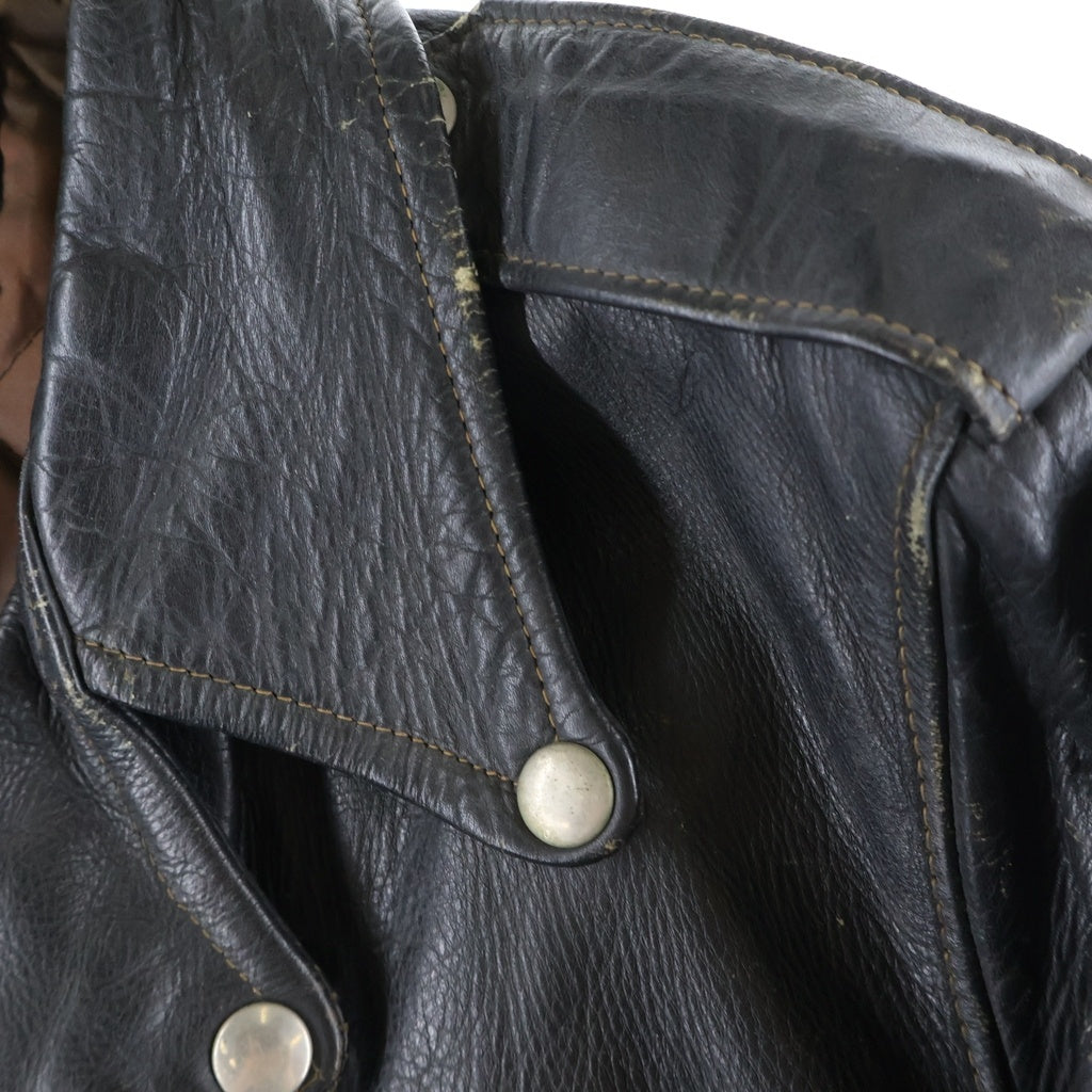 HARLEY DAVIDSON(ハーレーダビッドソン) 50S VINTAGE CYCLE CHAMP DOUBLE BREASTED LEATHER JACKET サイクル チャンプ ダブル レザー ジャケット ブラック