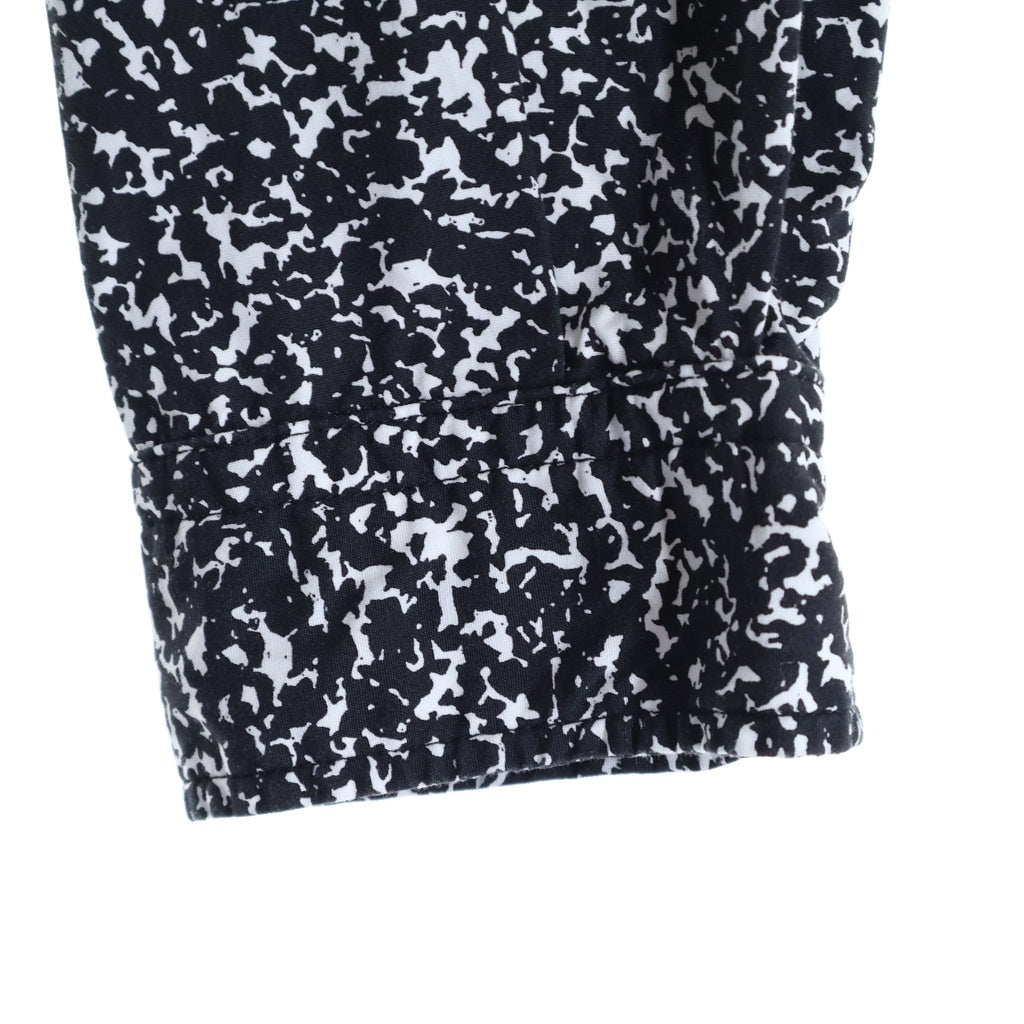 COOTIE(クーティー) 24SS allover printed broad l/s shirt 総柄 プリント 長袖 シャツ ホワイト/ブラック