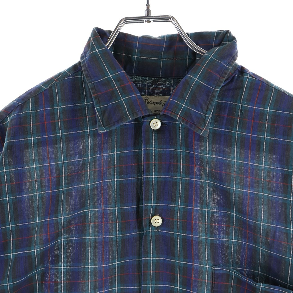 VINTAGE(ヴィンテージ) 60S METROPOLE CLASSICS (メトロポール クラシックス) COTTON CHECK L/S SHIRT コットン チェック 長袖 シャツ ブルー/グリーン/ブラック