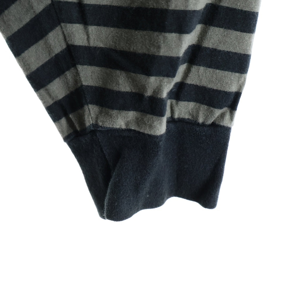 COOTIE(クーティー) COTTON BORDER L/S TEE コットン ボーダー 長袖カットソー グレー/ブラック