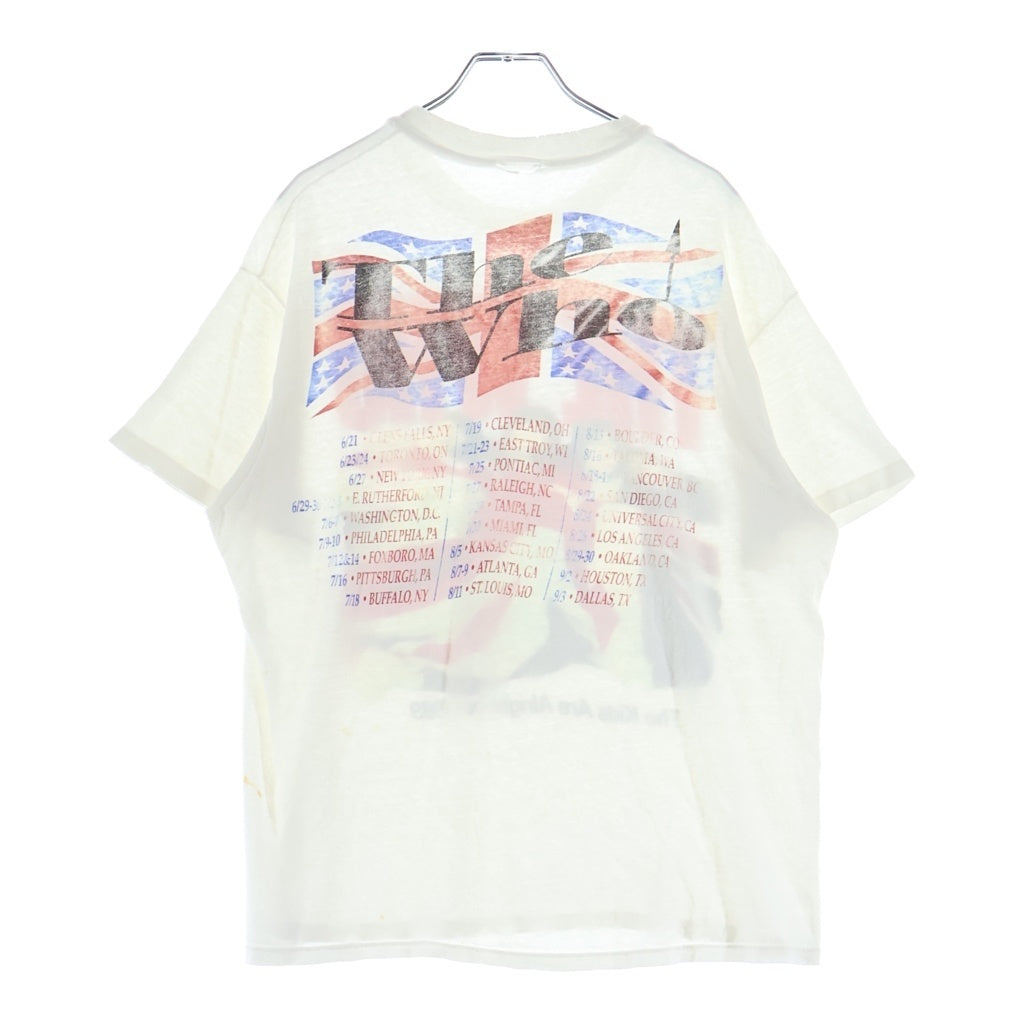 VINTAGE(ヴィンテージ) 80S WHO THE KIDS ARE ALRIGHT TOUR 1989 ザ フー バンド 両面プリント 半袖Tシャツ カットソー ホワイト
