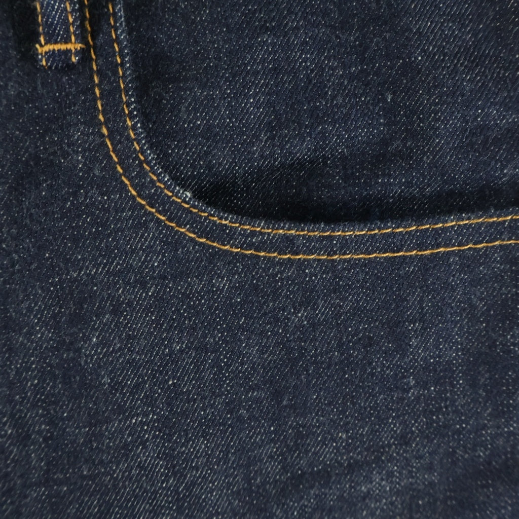 SUGARHILL(シュガーヒル) CLASSIC DENIM PANTS WIDE 月桂樹ボタン 革パッチ 股リベット バックルバック ボタンフライ デニムパンツ インディゴ CLASS002