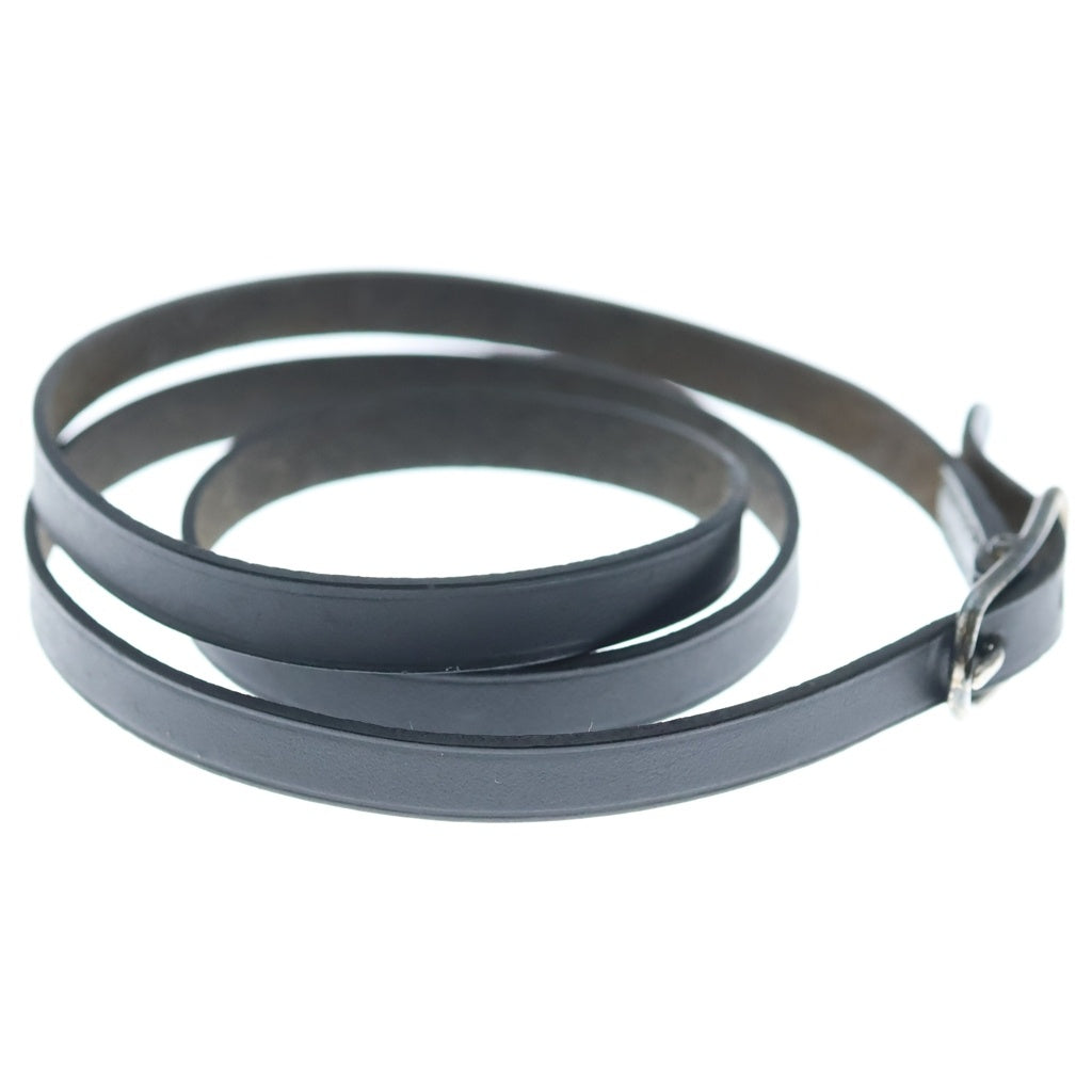 HERMES(エルメス) LEATHER BRACELET レザー ブレスレットブラック