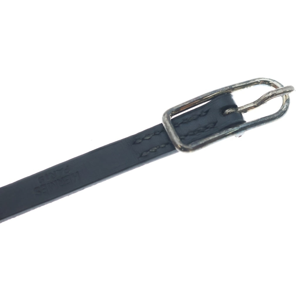 HERMES(エルメス) LEATHER BRACELET レザー ブレスレットブラック