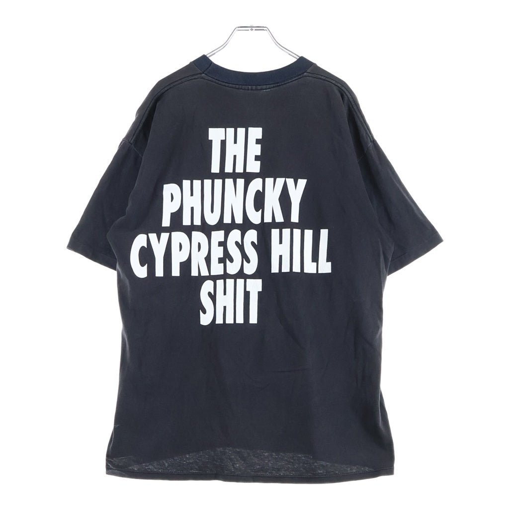 VINTAGE(ヴィンテージ) 90S HILL THE PHUNCKY CYPRESS HILLSHIT ヒル ザ ファンキー サイプレス ヒルシット ラップ 半袖Tシャツ カットソー ブラック