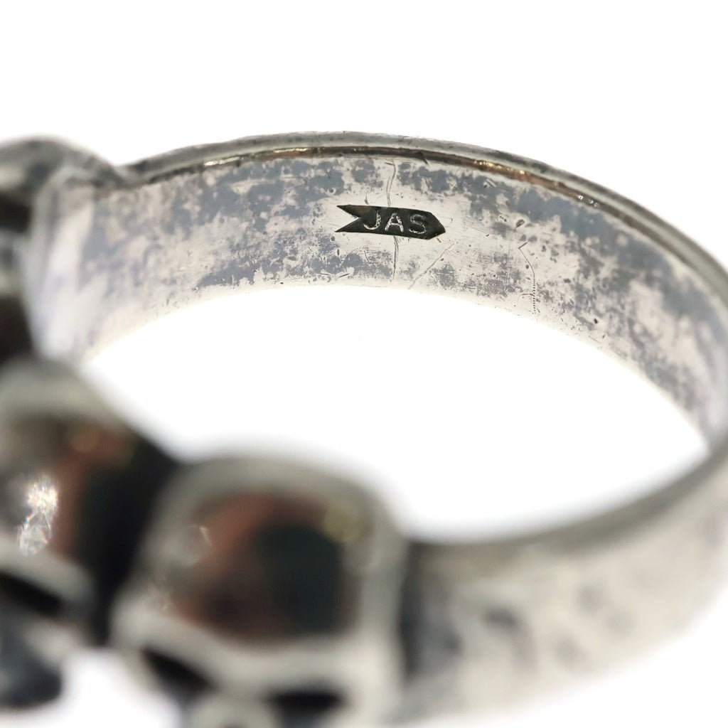 CRAZY PIG(クレイジーピッグ) 4 SKULL RING 4スカル リング シルバー