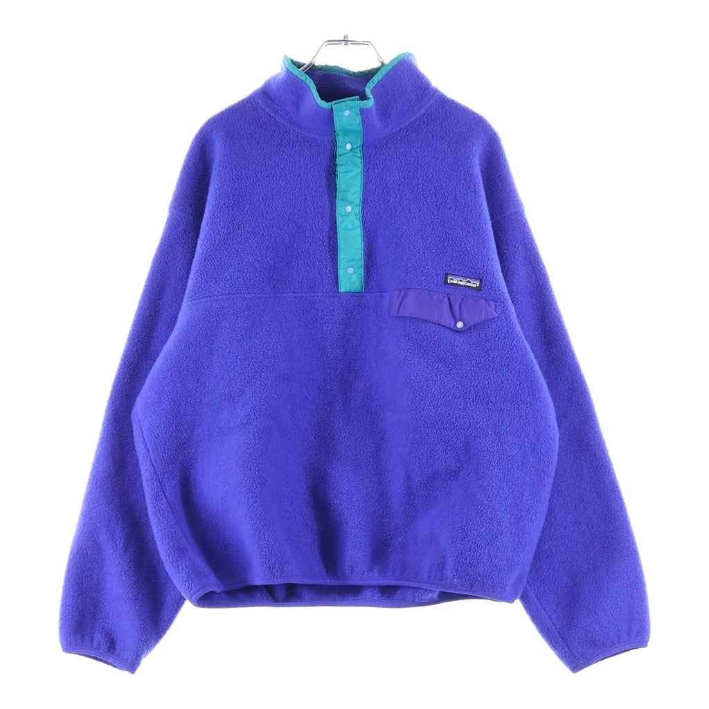 PATAGONIA(パタゴニア) 90S VINTAGE SNAP T FLEECE JACKET 91年製 USA製 スナップT フリースジャケット ブルー 25530