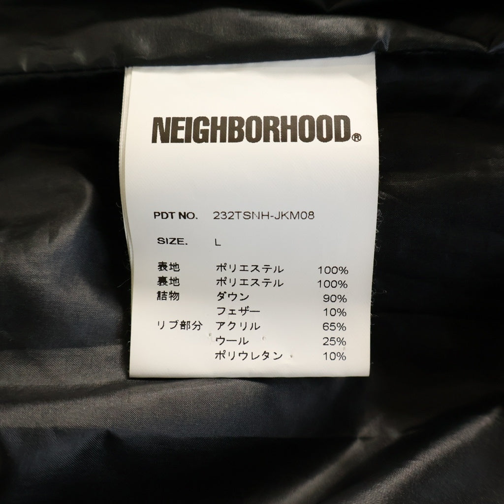NEIGHBORHOOD(ネイバーフッド) 23AW CHECKER DOWN JACKET チェッカーダウンジャケット ブラック 232TSNH-LKM08