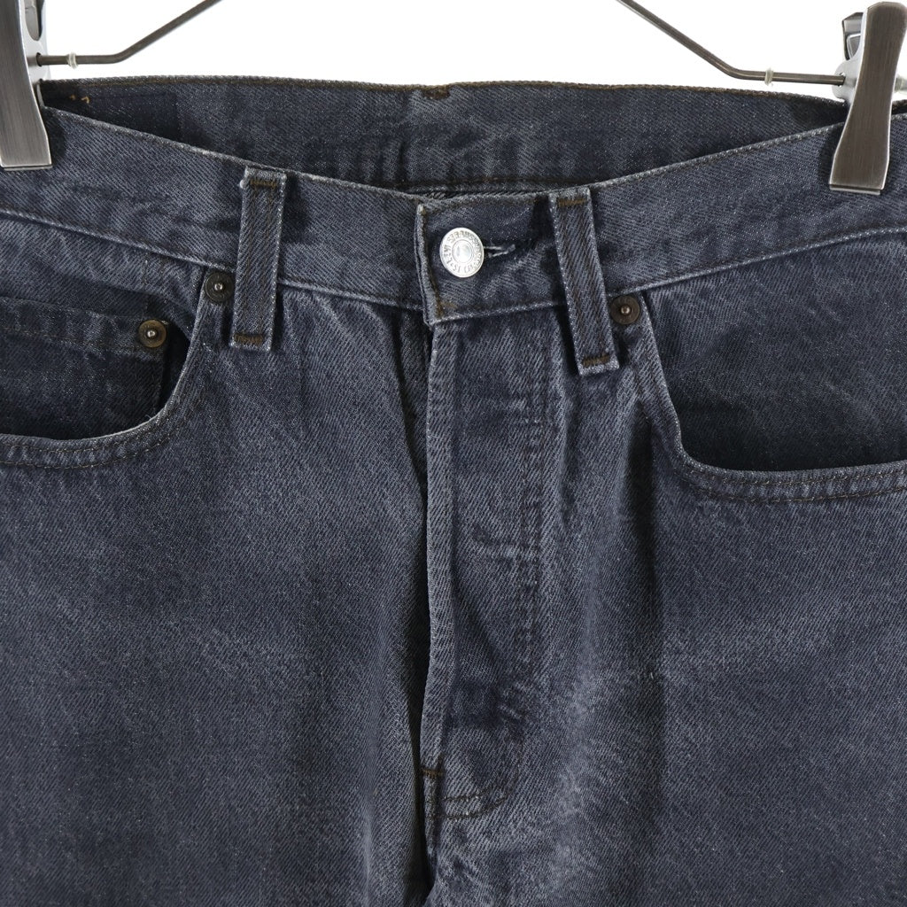 Levi's(リーバイス) 80S 501 先染め ボタン裏525 スモールe デニムパンツ ブラック