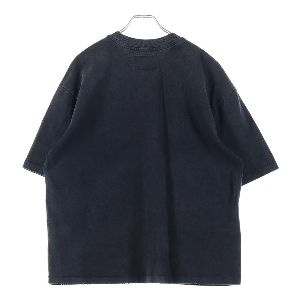 NO BRAND(ノーブランド) GOD SPEED (ゴッドスピード) NEY YORK SKLOBE TEE スカル フロントプリント 半袖Tシャツ カットソー ブラック