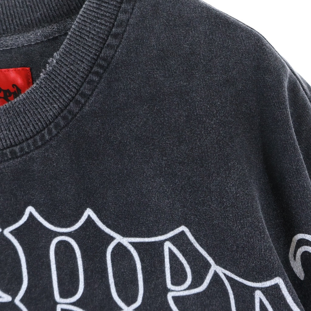NO BRAND(ノーブランド) GOD SPEED (ゴッドスピード) NEY YORK SKLOBE TEE スカル フロントプリント 半袖Tシャツ カットソー ブラック