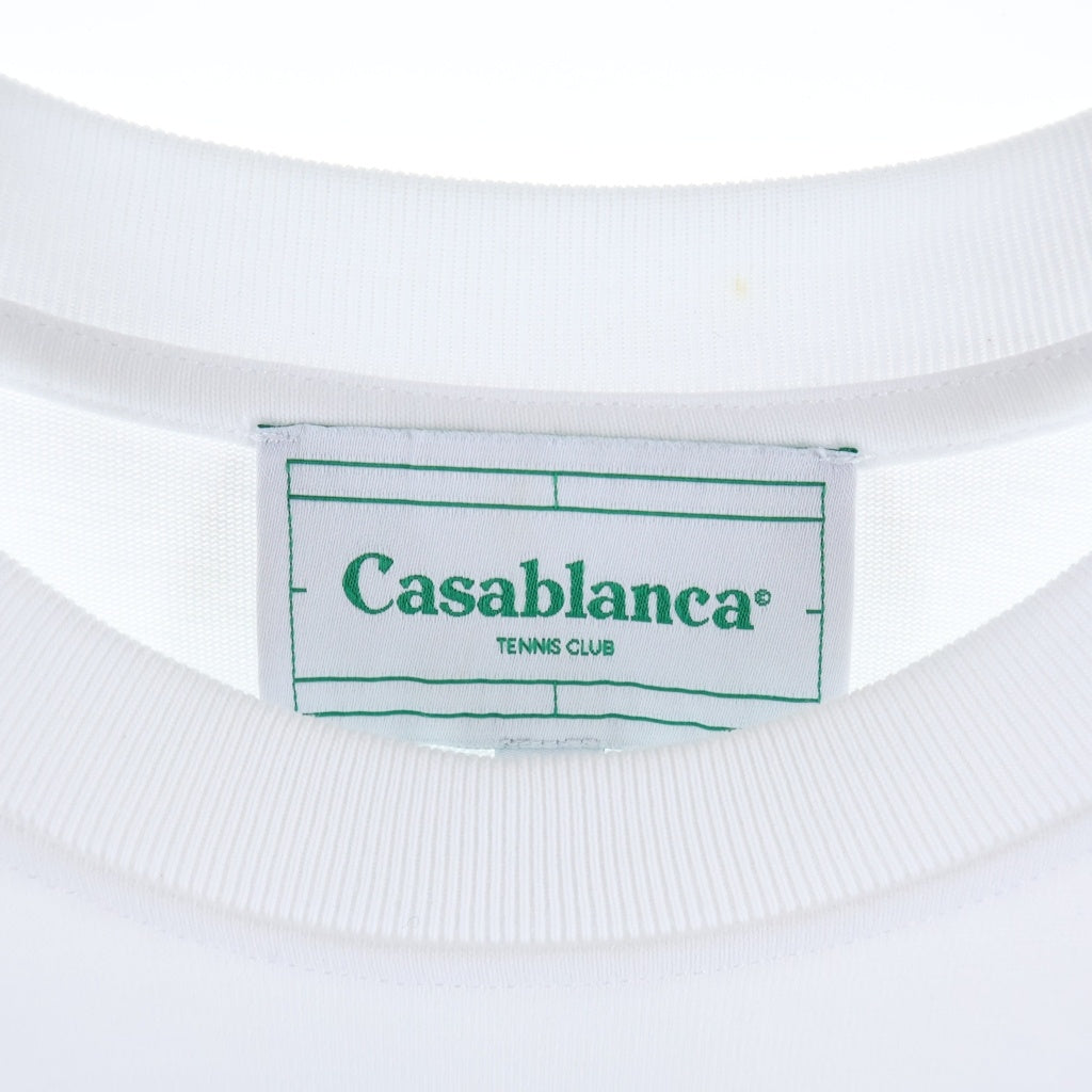 CASABLANCA(カサブランカ) L'Arc Color プリント オーガニックコットン 半袖Tシャツ カットソー ホワイト U-MPF24-JTS-001-01