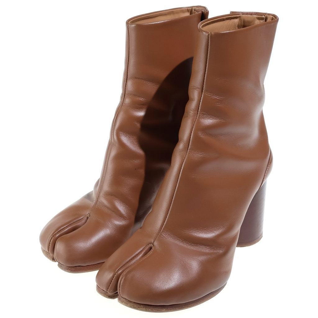 Maison Margiela(メゾンマルジェラ) TABI BOOTS 足袋ブーツ ヒールレザーブーツ ブラウン レディース