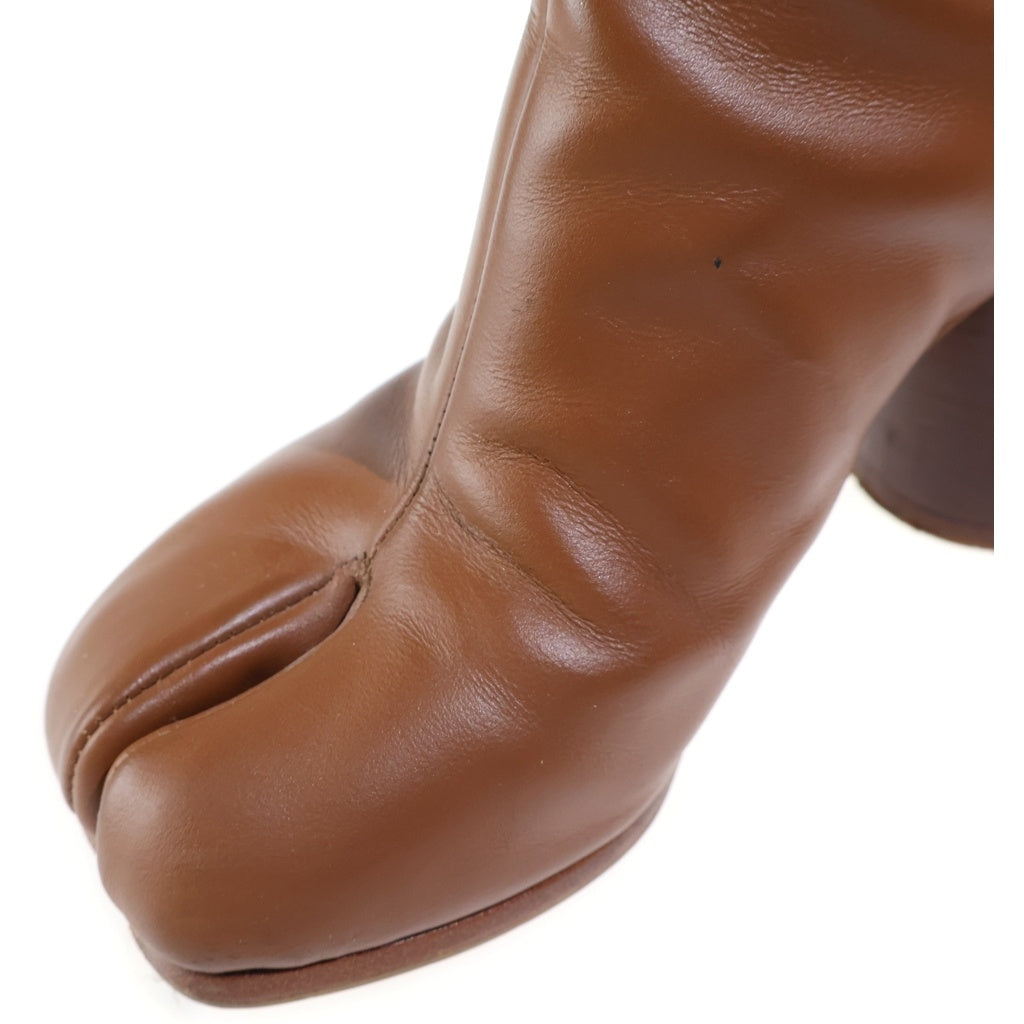 Maison Margiela(メゾンマルジェラ) TABI BOOTS 足袋ブーツ ヒールレザーブーツ ブラウン レディース