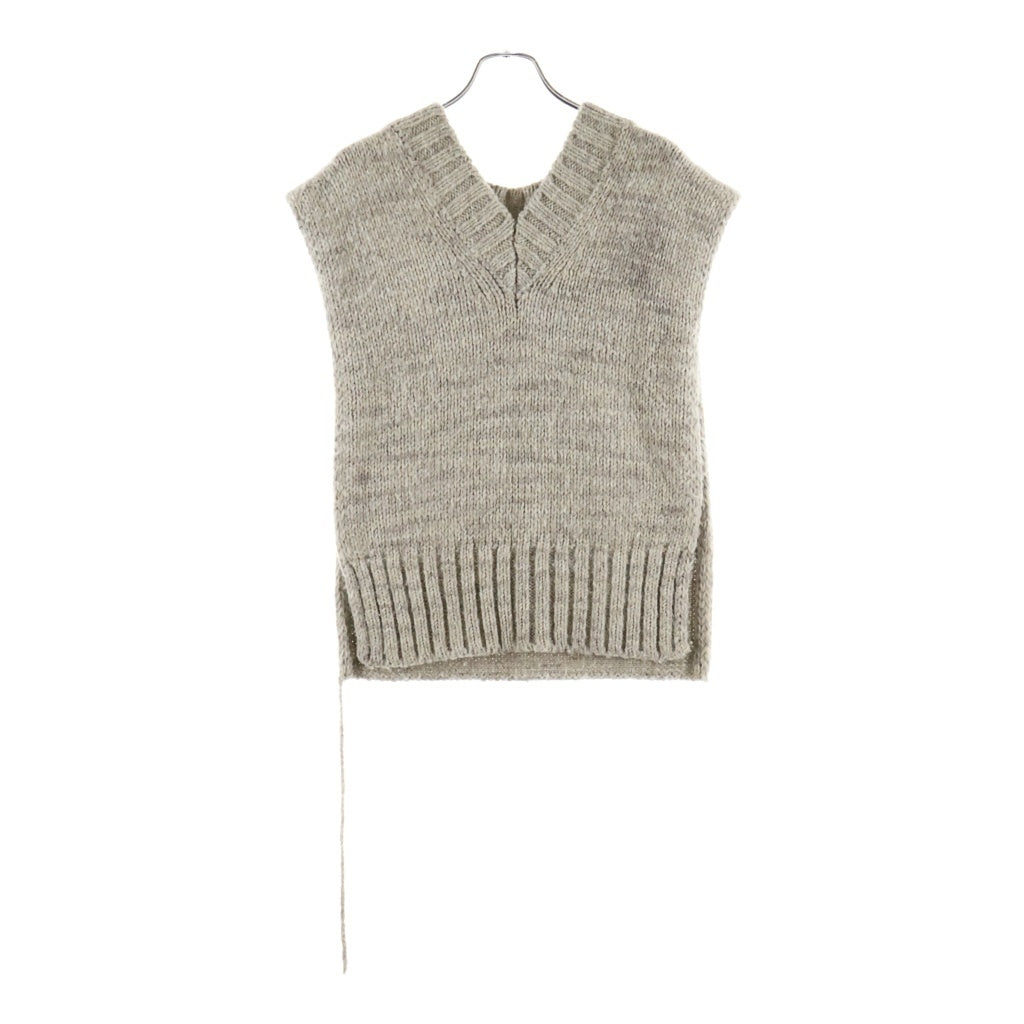 Maison Margiela(メゾンマルジェラ) BOTANICAL DYE KNIT VEST ボタニカルダイニットベスト ベージュ SI0TH0001S17802 レディース