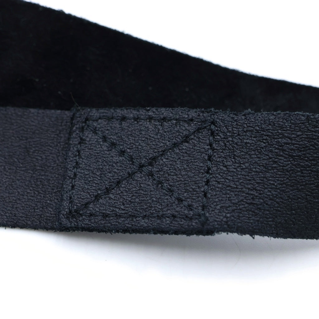 NO BRAND(ノーブランド) SEA BIG HEART SUEDE BELT ビッグハートスウェードベルト ブラック レディース