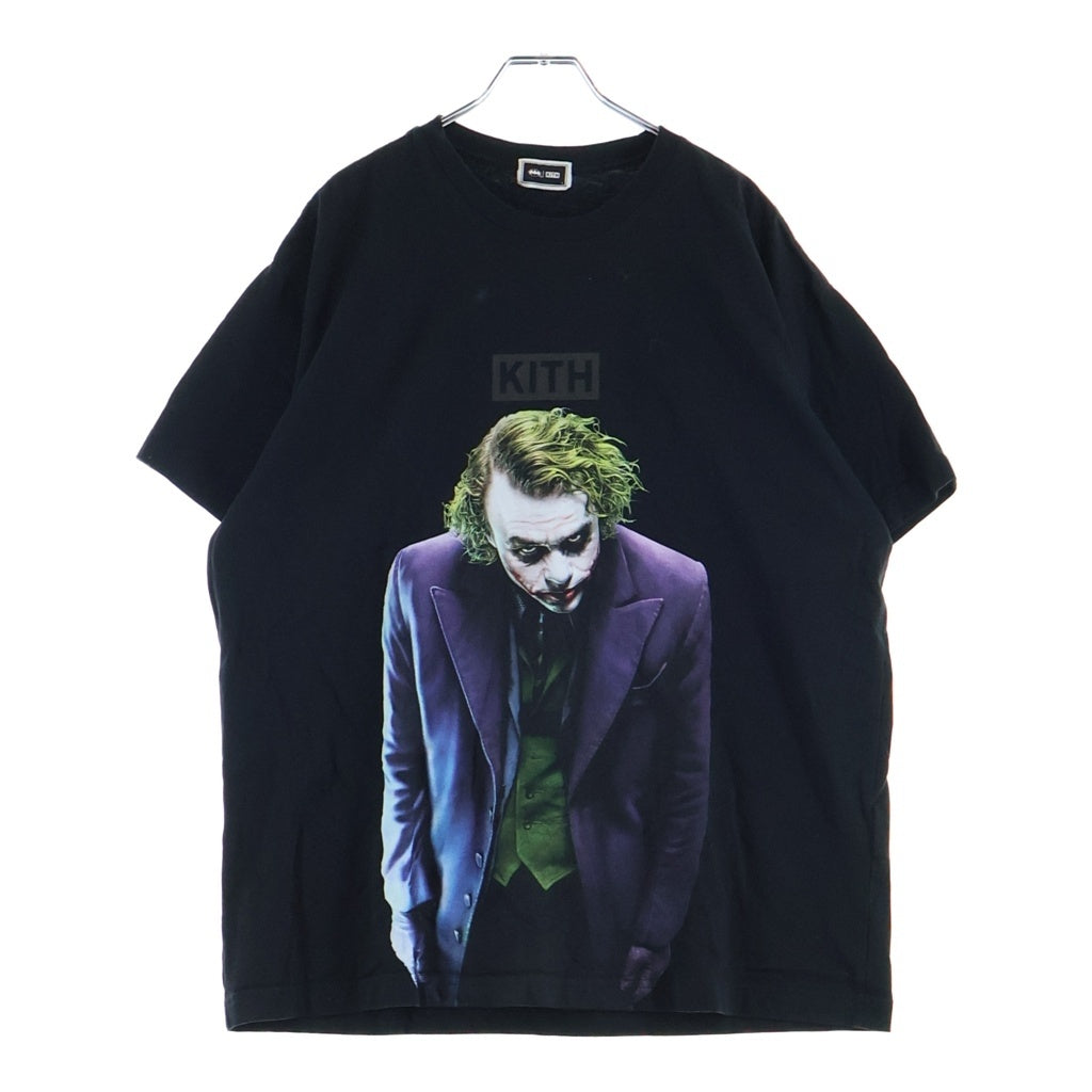 KITH(キス) ×BATMAN JOKER TEE バットマン ジョーカー 片面プリント半袖カットソーTシャツ ブラック KHM032774-001