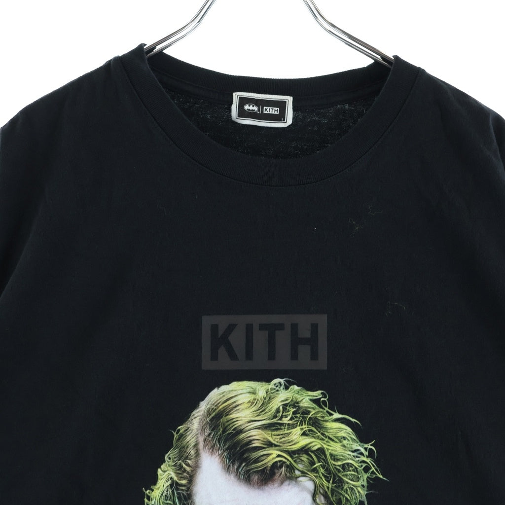 KITH(キス) ×BATMAN JOKER TEE バットマン ジョーカー 片面プリント半袖カットソーTシャツ ブラック KHM032774-001