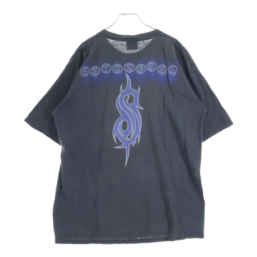 VINTAGE(ヴィンテージ) 00S SLIPKNOT MEMBER PHOTO TEE スリップノット メンバー フォト 両面プリント半袖カットソーTシャツ ブラック