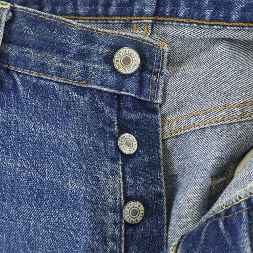 Levi's(リーバイス) 70S VINTAGE 501 66前期 スモールe 紙パッチ ボタン裏6 ボタンフライ デニム パンツ インディゴ