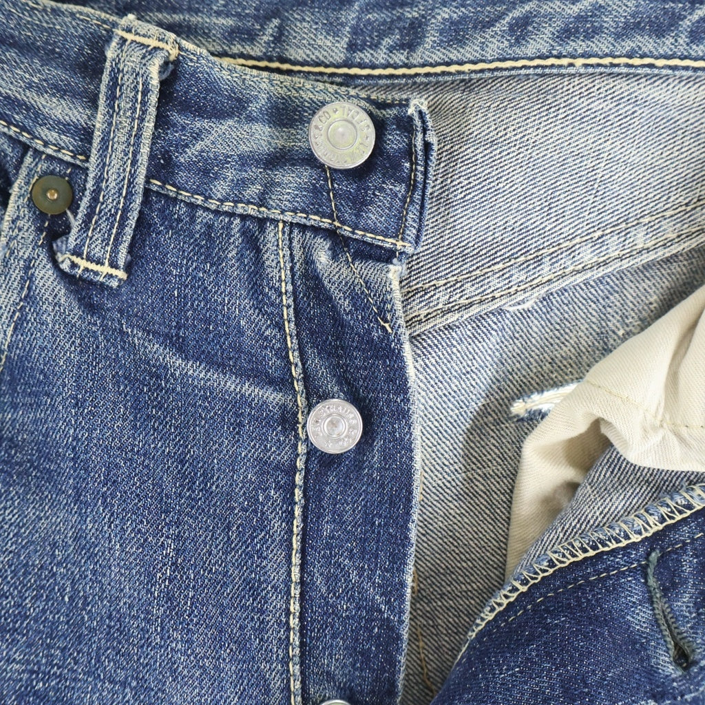 Levi's(リーバイス) 40-50S VINTAGE 503BXX BIG E 均等V 片面タブ 通常R 革パッチ コインポケット裏耳付き デニムパンツ インディゴ