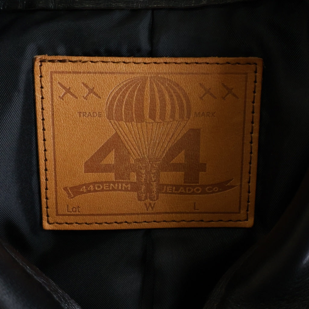 JELADO(ジェラード) 44 LEATHER JACKET 1st TYPE 大戦モデル 月桂樹ボタン 馬革 レザージャケット ブラック