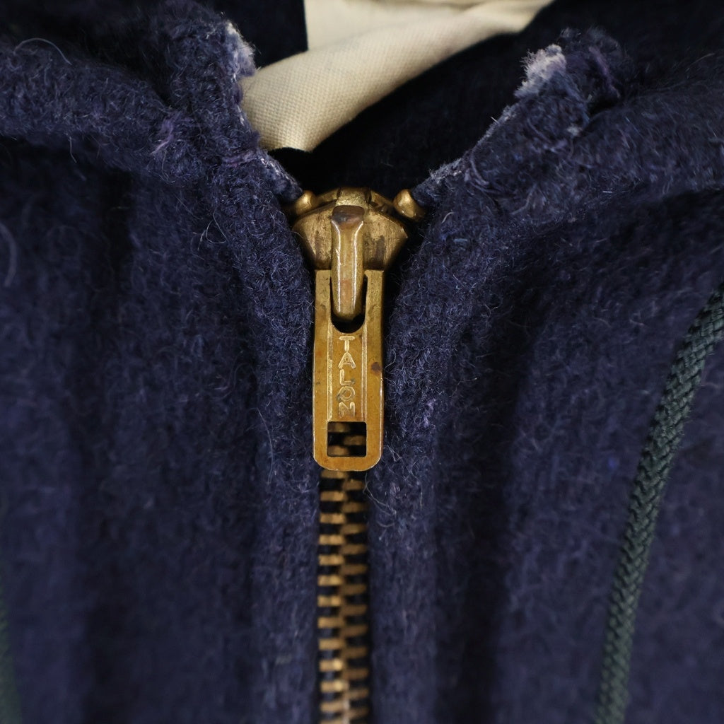 CHAMPION(チャンピオン) 60S VINTAGE WOOL HOODIE JACKET C中ランタグ ウール フーディー ジャケット ネイビー