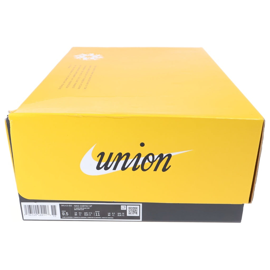 UNION(ユニオン) ×NIKE CORTEZ LIGHT SMOKE コルテッツ ライトスモーク グレー US9.5/27.5cm DR1413-002