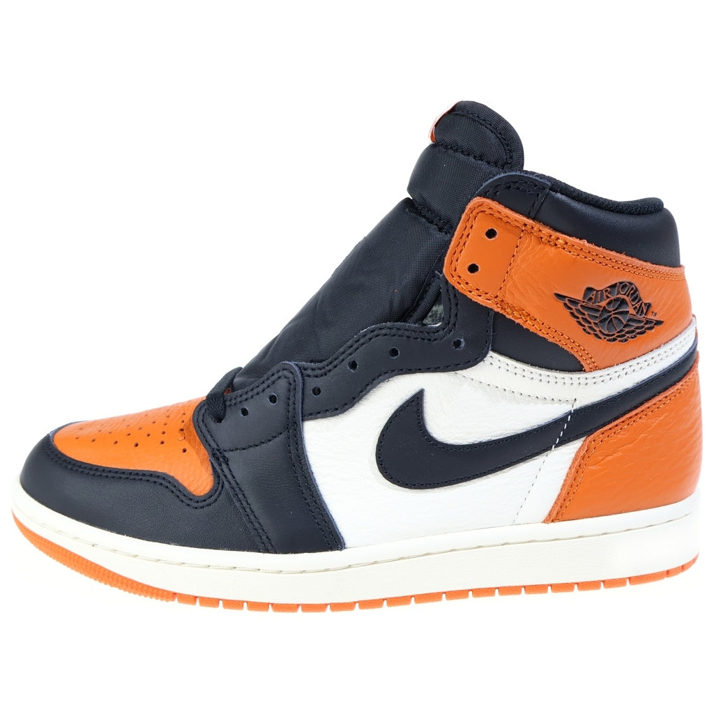 NIKE(ナイキ) AIR JORDAN 1 RETRO HIGH SHATTERED BACKBOARD (2025) エアジョーダン1 レトロ ハイ OG シャッタードバックボード ブラック/オレンジ US9/27cm DZ5485-008
