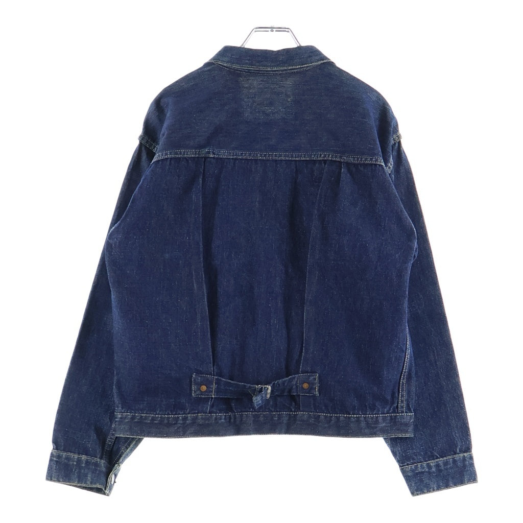 Levi's(リーバイス) 40s VINTAGE 506XX 46MODEL 片面 BIG E 針刺しヤスリバックル オールイエローステッチ デニムジャケット 真紺 インディゴ