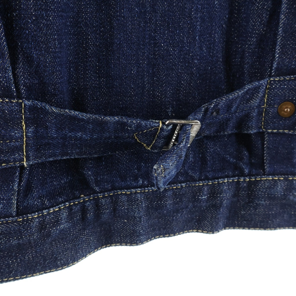 Levi's(リーバイス) 40s VINTAGE 506XX 46MODEL 片面 BIG E 針刺しヤスリバックル オールイエローステッチ デニムジャケット 真紺 インディゴ