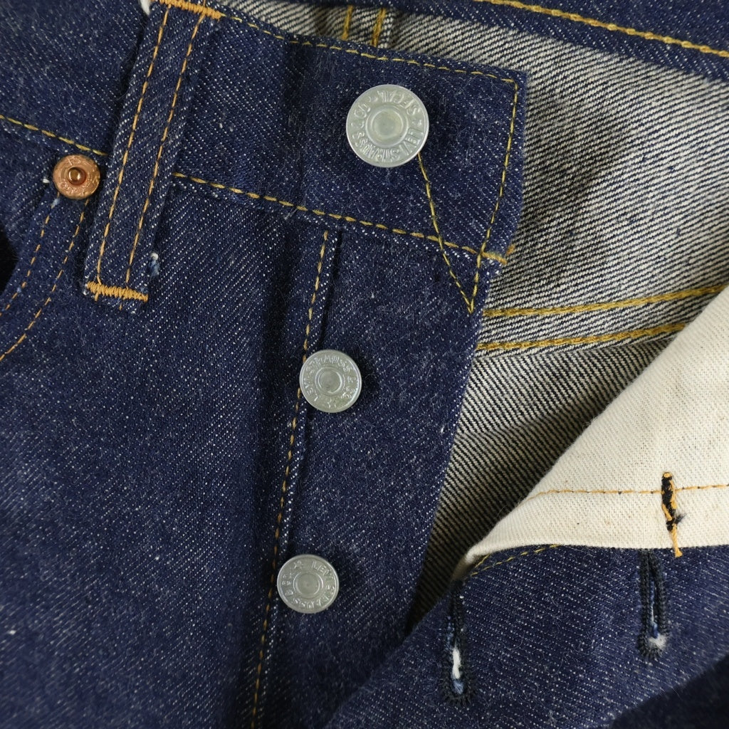 Levi's(リーバイス) 60S VINTAGE DEADSTOCK BIG E A TYPE Vステッチ ヴィンテージ デッドストック フラッシャー付き 足長R ボタン裏刻印6 紙パッチ デニムパンツ インディゴ