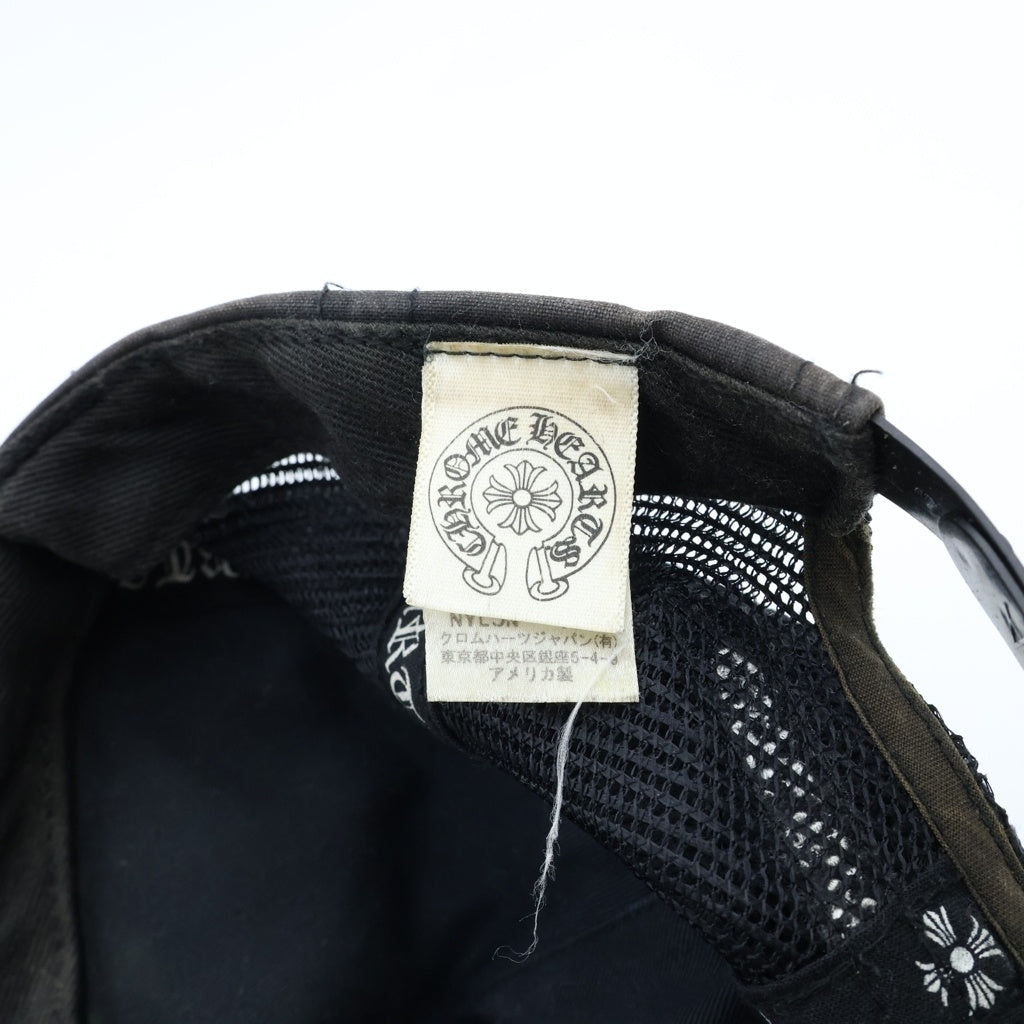 CHROME HEARTS(クロムハーツ) TRUCKER CAP CHパッチ メッシュ トラッカーキャップ 帽子 カーキ