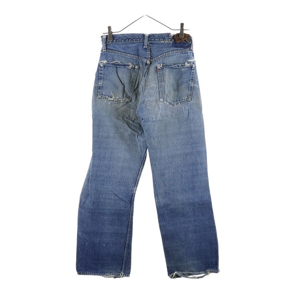 Levi's(リーバイス) 50S VINTAGE 501XX 53MODEL 革パッチ 隠しリベット ボタン裏ツーブロンク 両面BIGE ボタンフライ デニムパンツ インディゴ