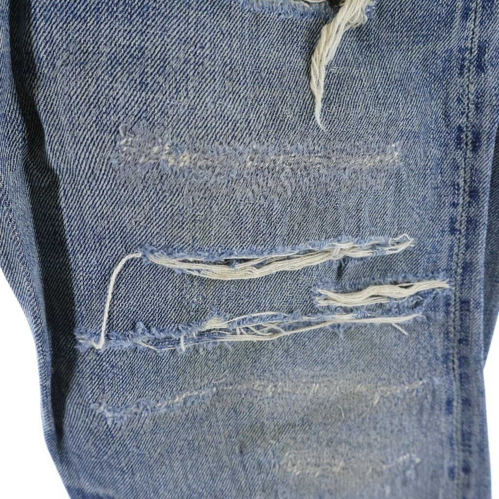 Levi's(リーバイス) 50S VINTAGE 501XX 53MODEL 革パッチ 隠しリベット ボタン裏ツーブロンク 両面BIGE ボタンフライ デニムパンツ インディゴ