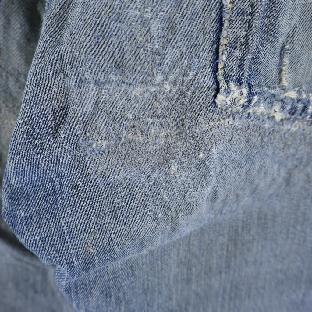 Levi's(リーバイス) 50S VINTAGE 501XX 53MODEL 革パッチ 隠しリベット ボタン裏ツーブロンク 両面BIGE ボタンフライ デニムパンツ インディゴ