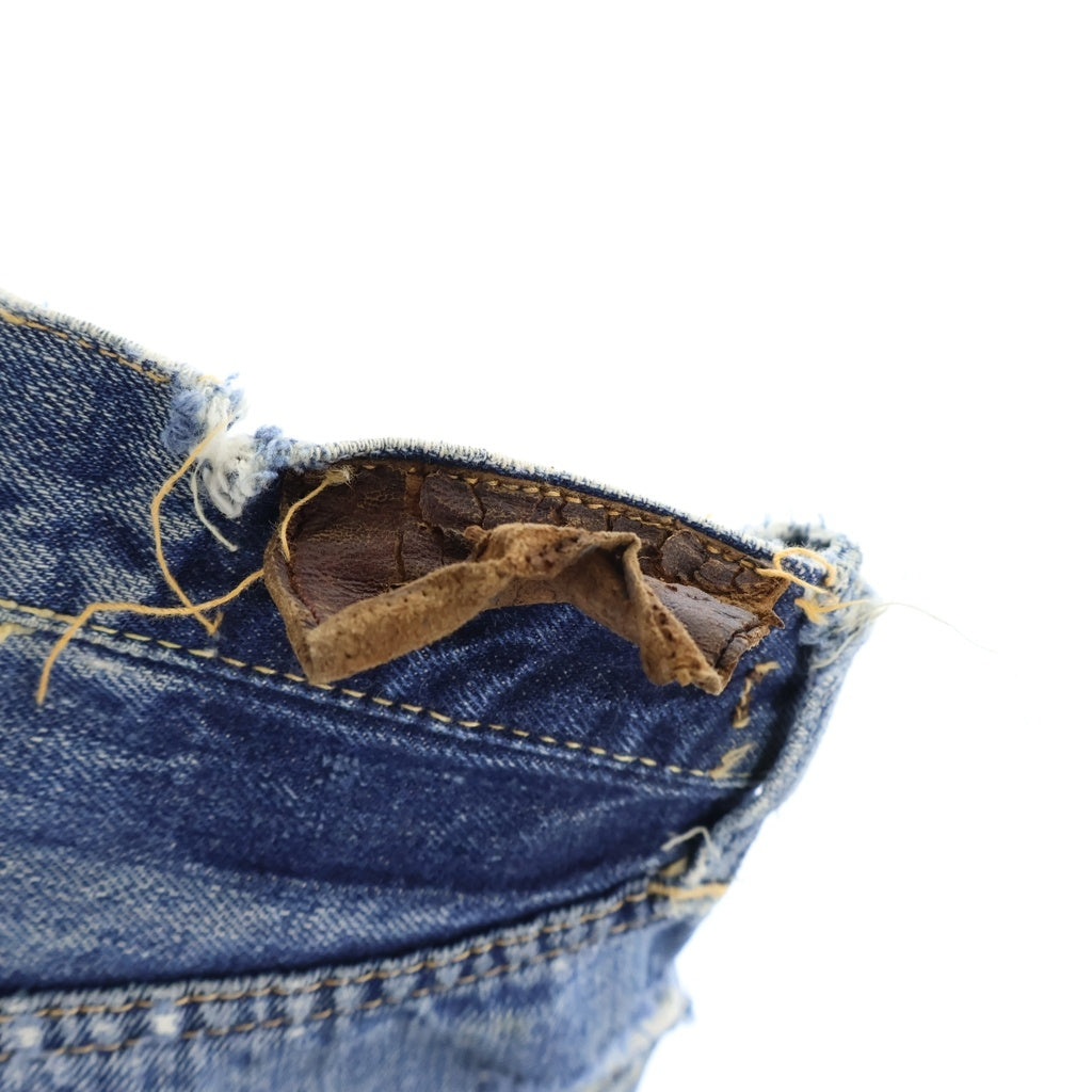 Levi's(リーバイス) 50S VINTAGE 501XX 53MODEL 革パッチ 隠しリベット ボタン裏ツーブロンク 両面BIGE ボタンフライ デニムパンツ インディゴ